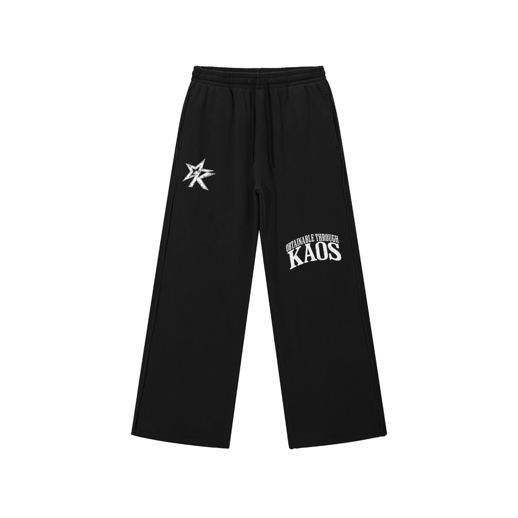 Snow Washed Raw Edge Sweatpants