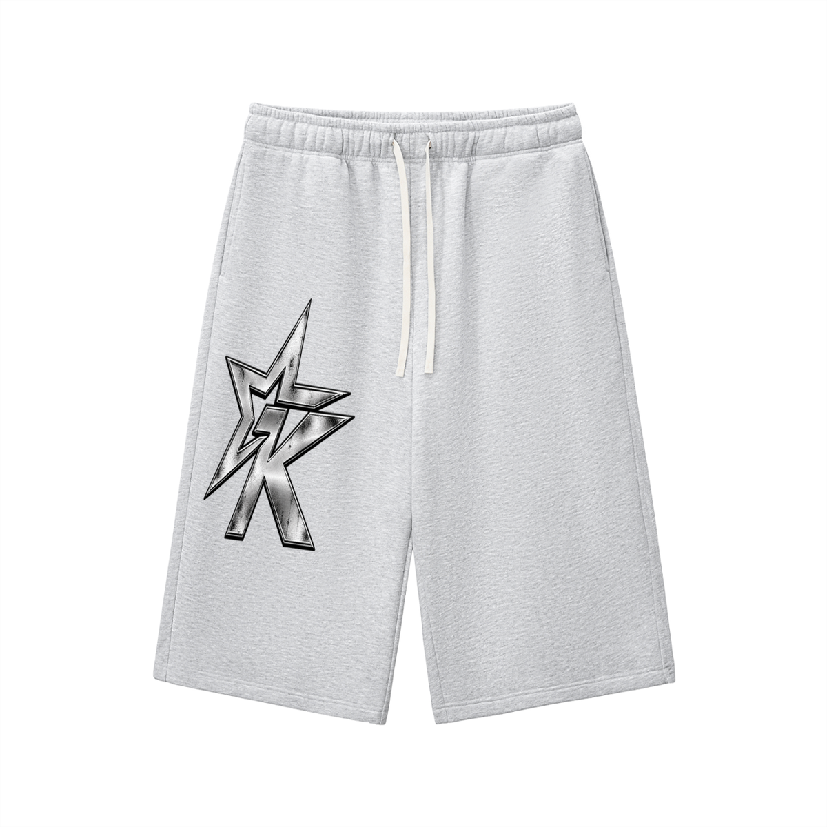 Relaxed Drawstring Three-quarter Sweatpants