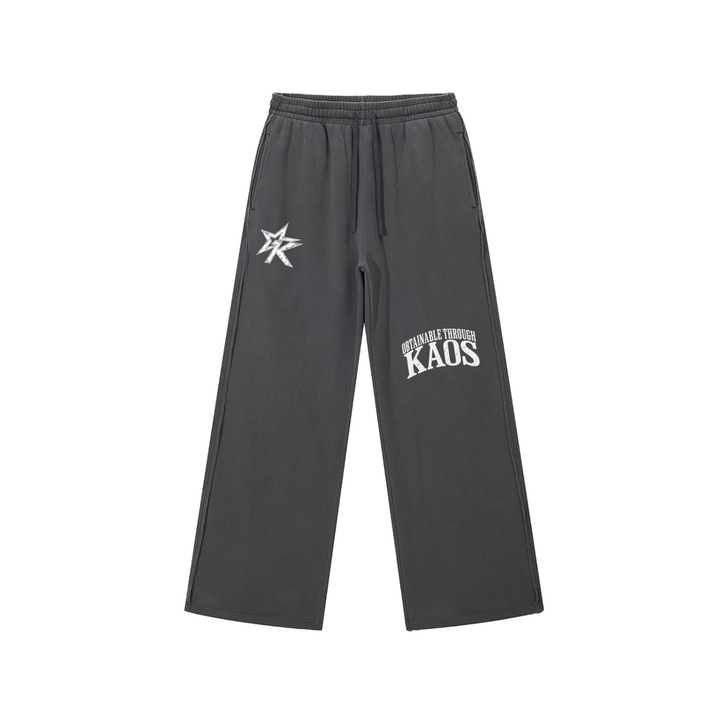 Snow Washed Raw Edge Sweatpants