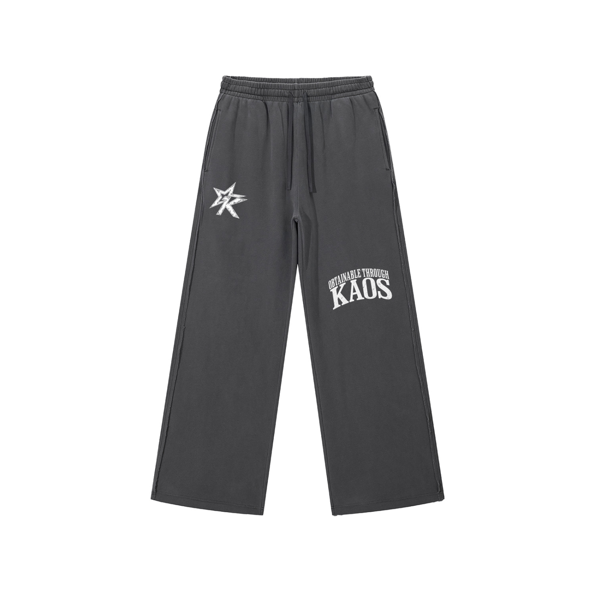 Snow Washed Raw Edge Sweatpants