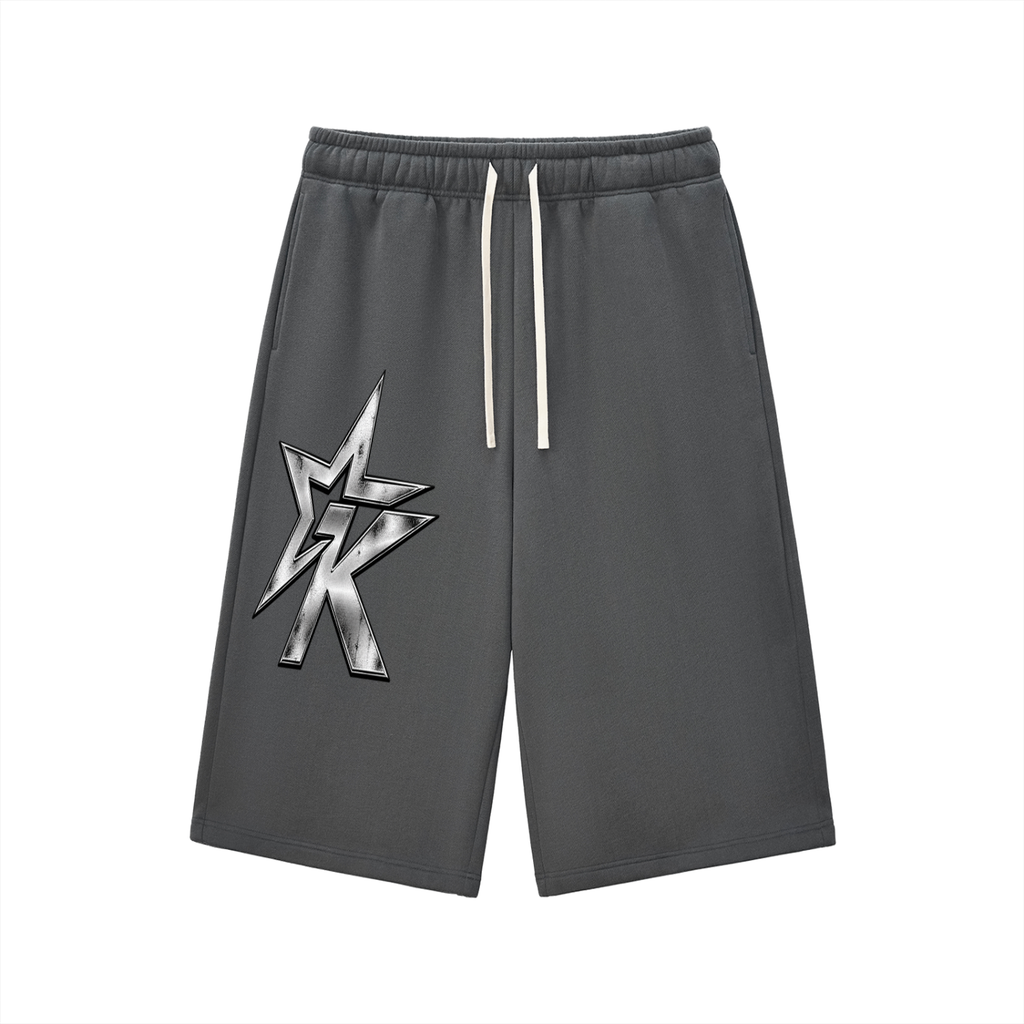 Relaxed Drawstring Three-quarter Sweatpants