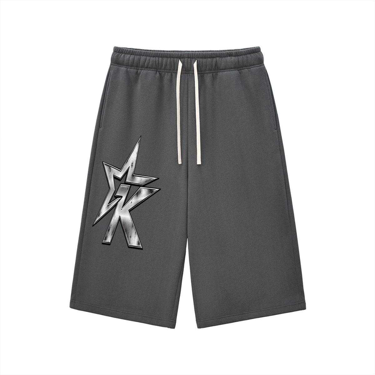 Relaxed Drawstring Three-quarter Sweatpants