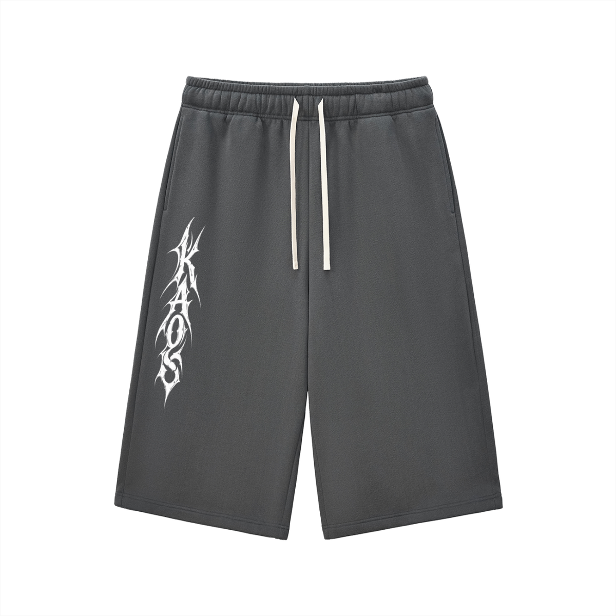 Relaxed Drawstring Three-quarter Sweatpants