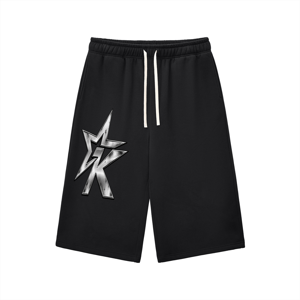 Relaxed Drawstring Three-quarter Sweatpants