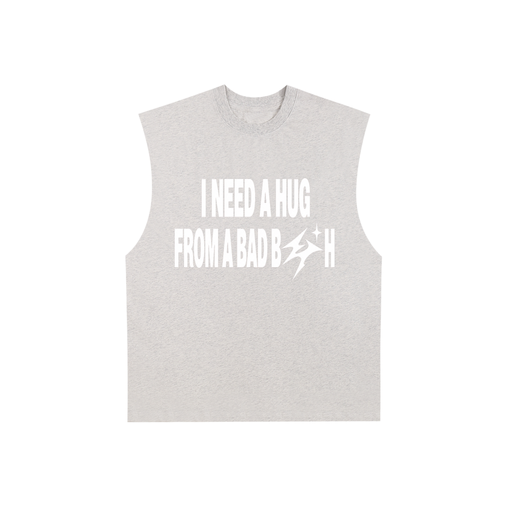 Raw Edge Cotton Tank Top