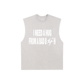 Raw Edge Cotton Tank Top