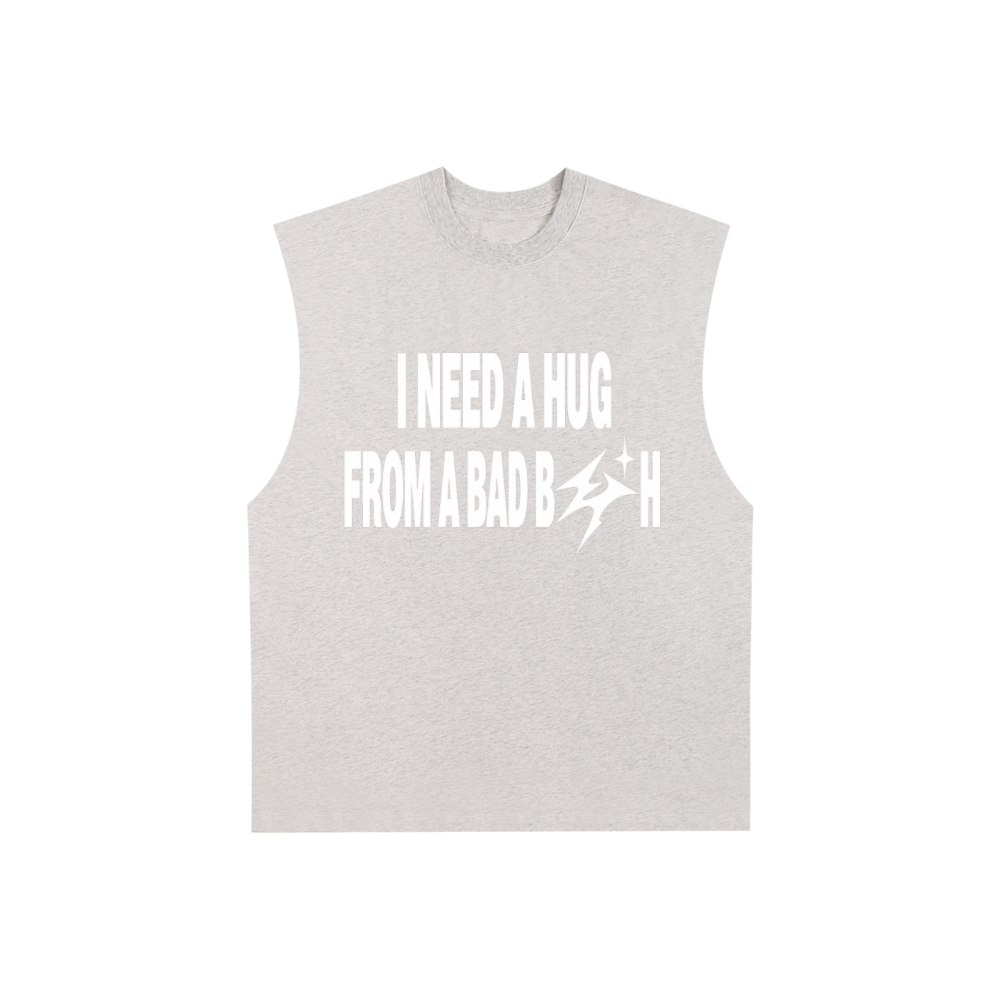 Raw Edge Cotton Tank Top